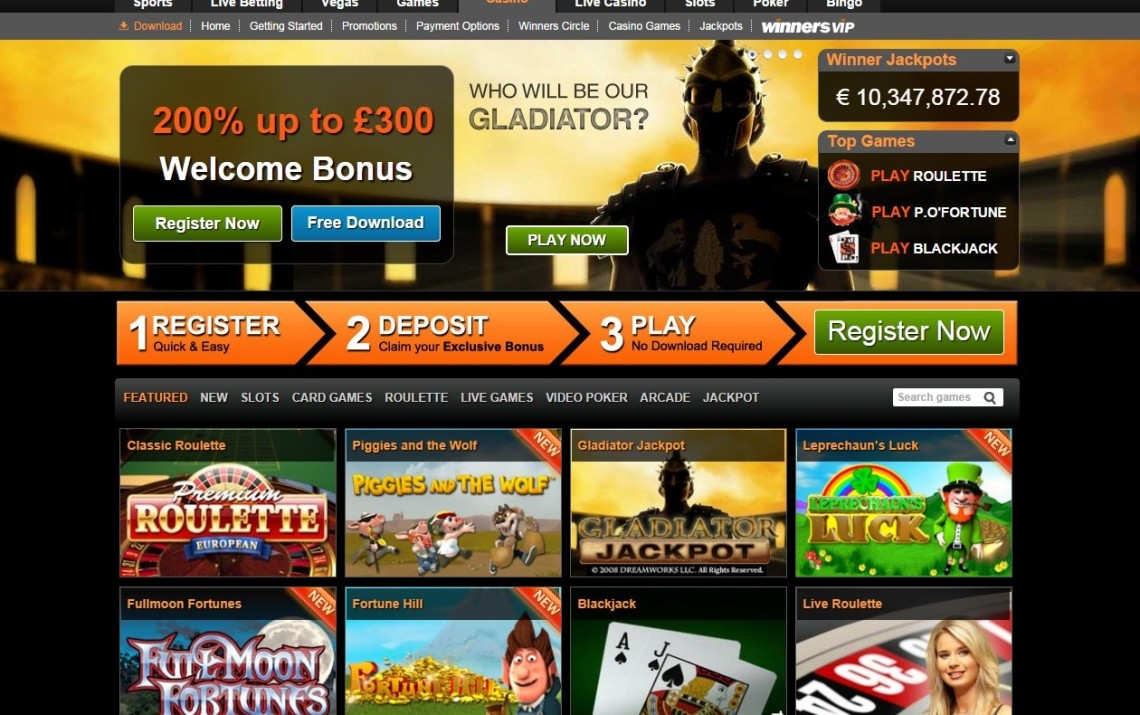 Winner Casino Bonus Code: casino.winner